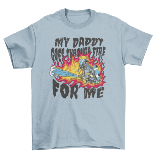 Cool firefighter dad t-shirt