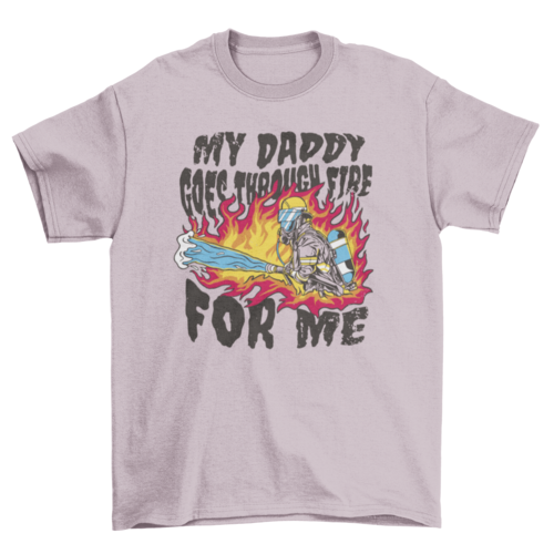 Cool firefighter dad t-shirt